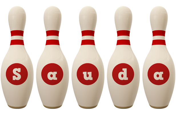 Sauda bowling-pin logo