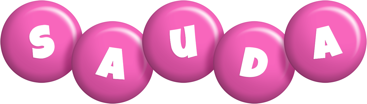 Sauda candy-pink logo