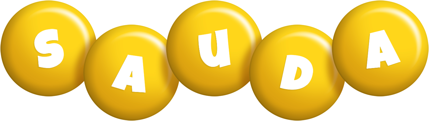 Sauda candy-yellow logo