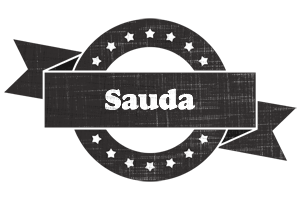 Sauda grunge logo
