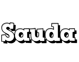 Sauda snowing logo