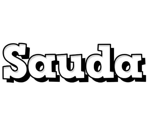 Sauda snowing logo