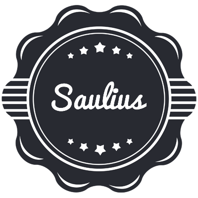 Saulius badge logo