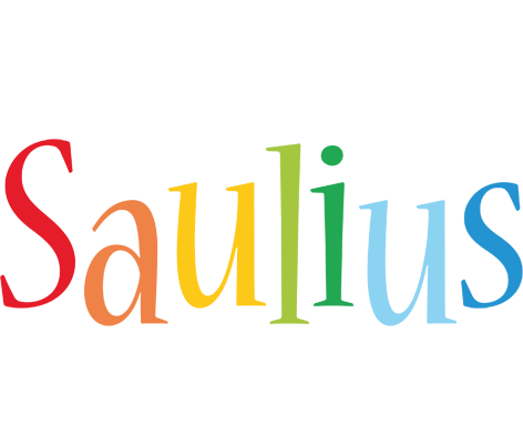 Saulius birthday logo