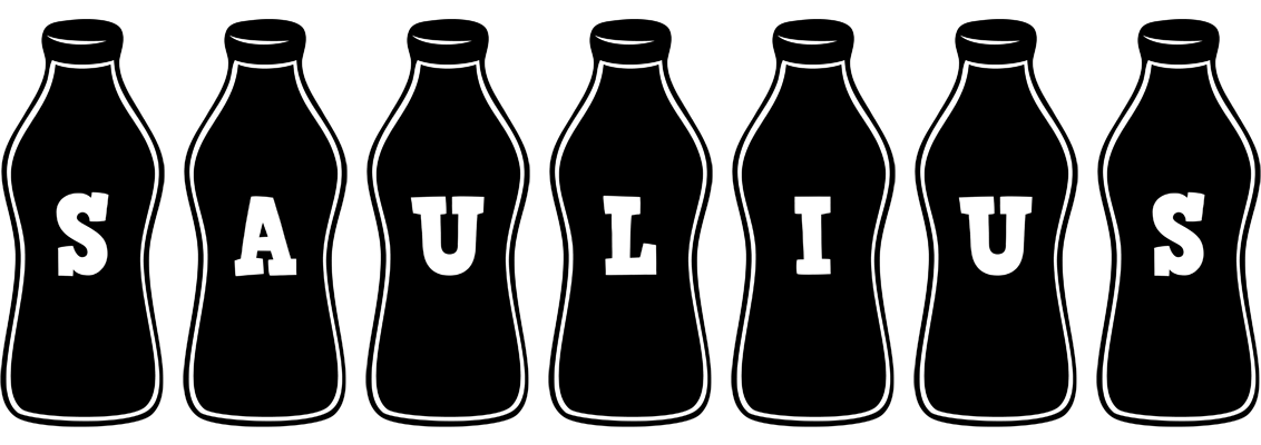 Saulius bottle logo
