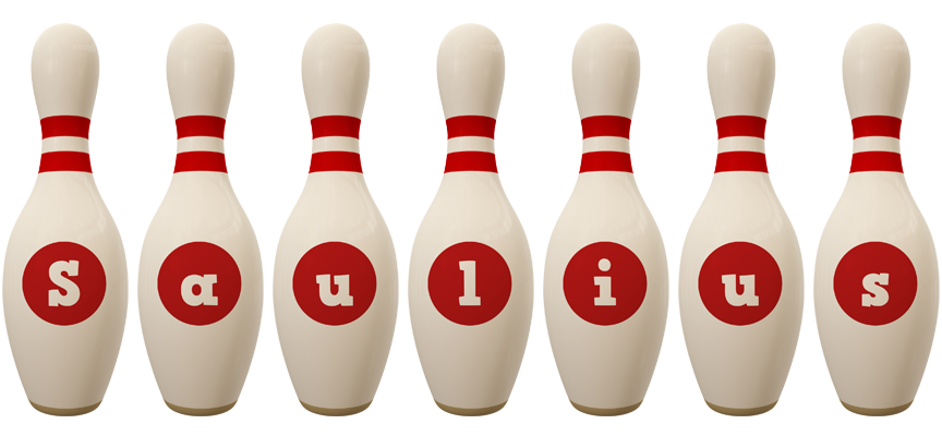 Saulius bowling-pin logo
