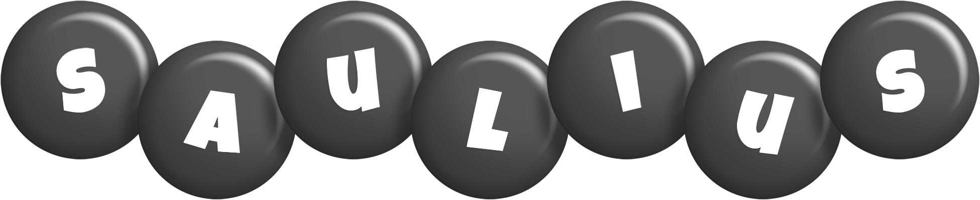 Saulius candy-black logo