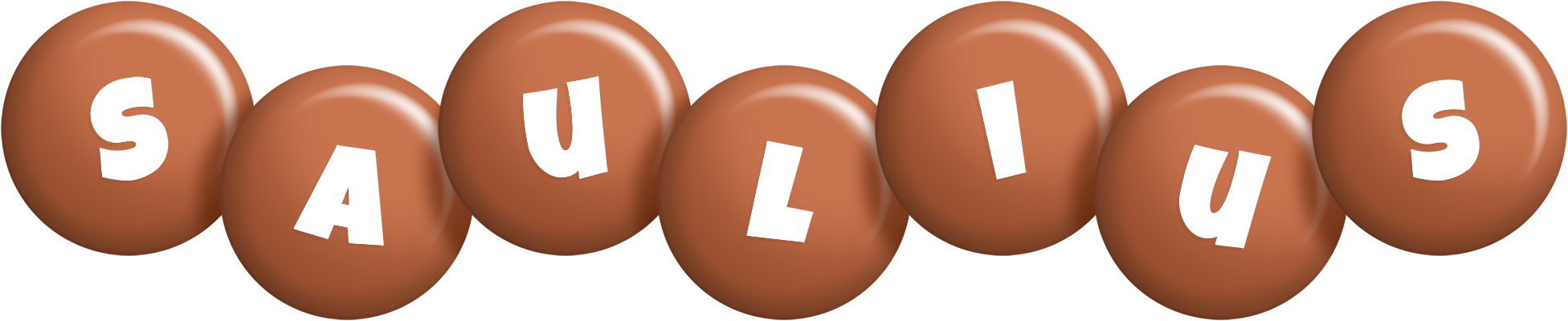 Saulius candy-brown logo