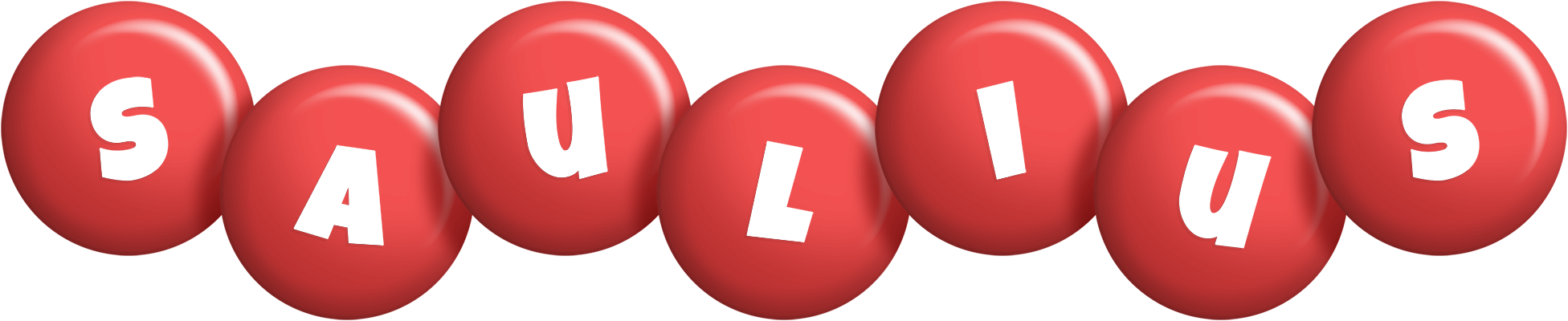 Saulius candy-red logo