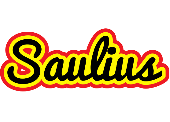Saulius flaming logo