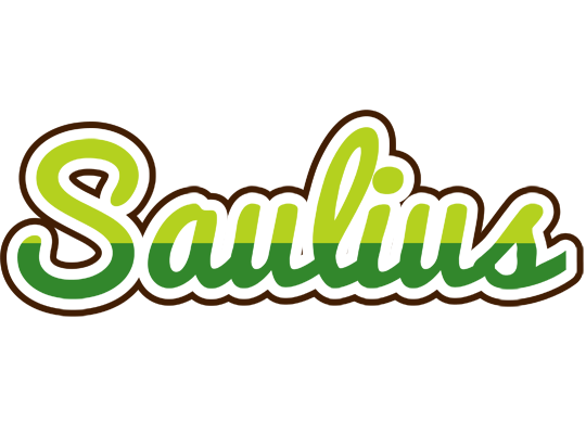 Saulius golfing logo