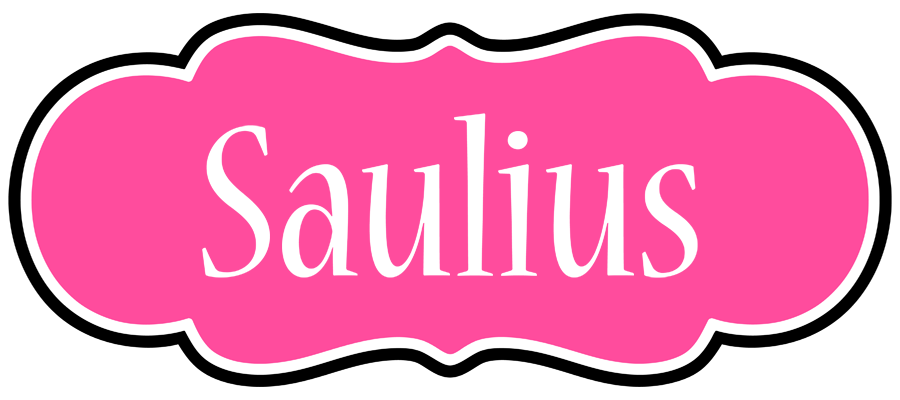 Saulius invitation logo