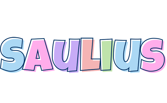 Saulius pastel logo