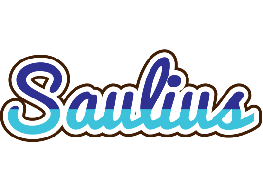 Saulius raining logo