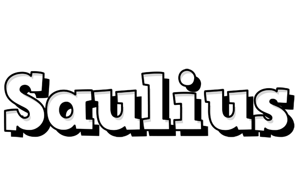 Saulius snowing logo