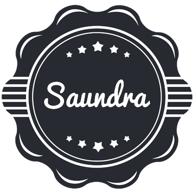 Saundra badge logo