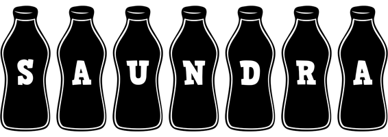 Saundra bottle logo