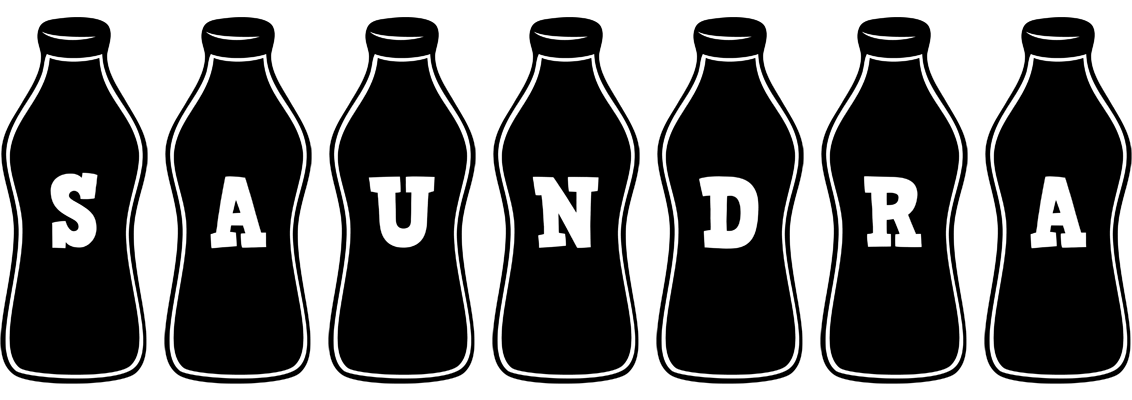 Saundra bottle logo