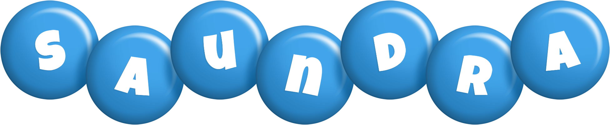 Saundra candy-blue logo