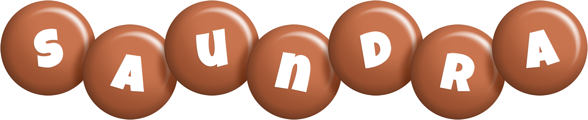 Saundra candy-brown logo