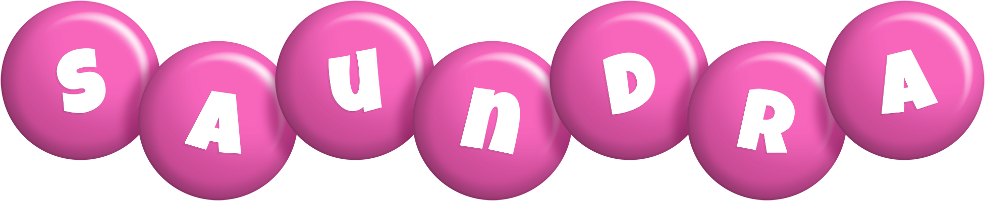 Saundra candy-pink logo