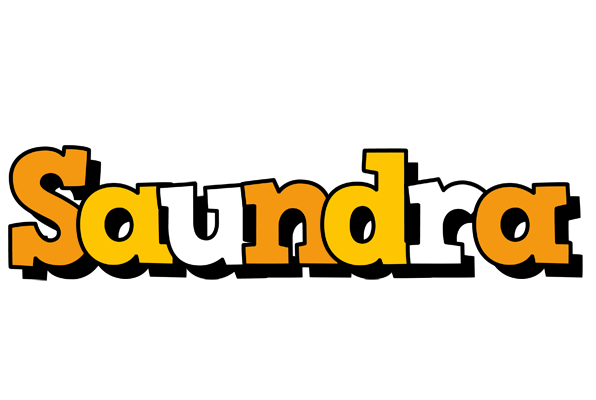 Saundra cartoon logo