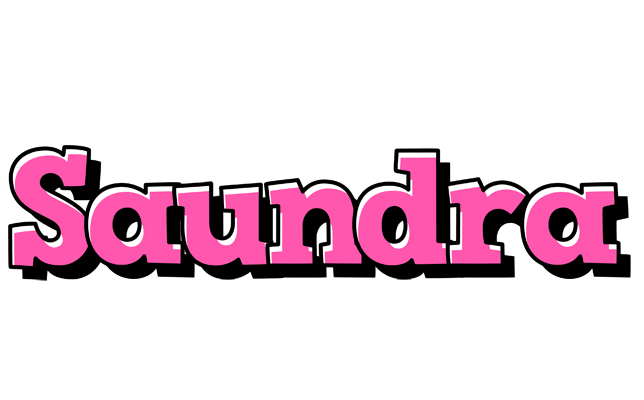 Saundra girlish logo