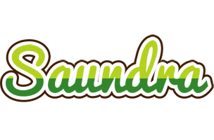 Saundra golfing logo