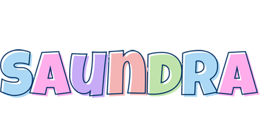 Saundra pastel logo