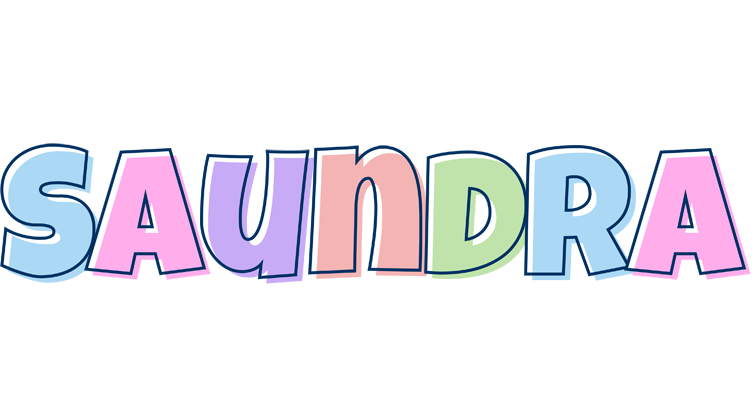 Saundra pastel logo
