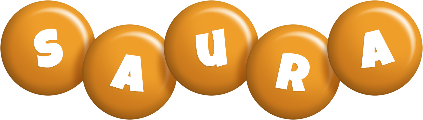 Saura candy-orange logo