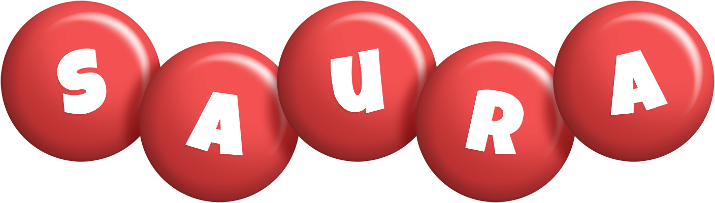 Saura candy-red logo
