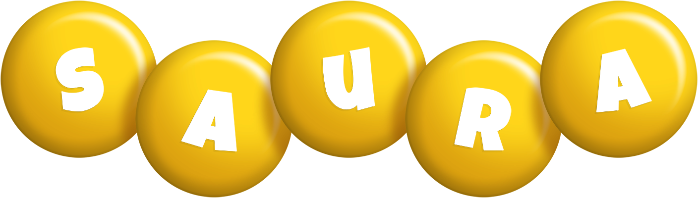 Saura candy-yellow logo