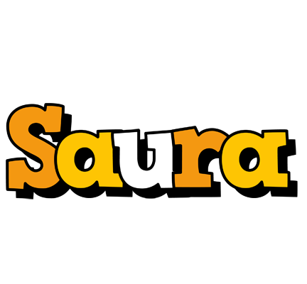 Saura cartoon logo