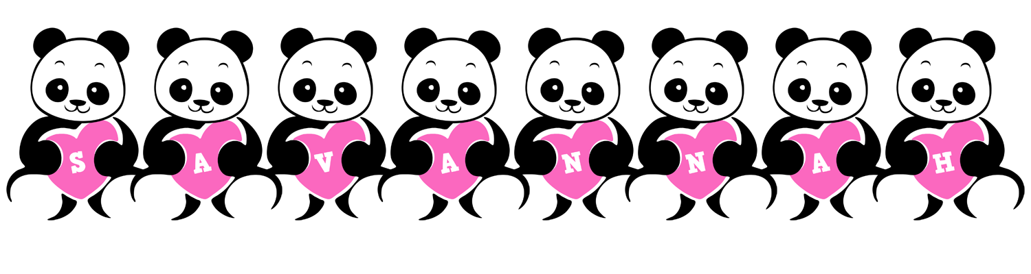 Savannah love-panda logo