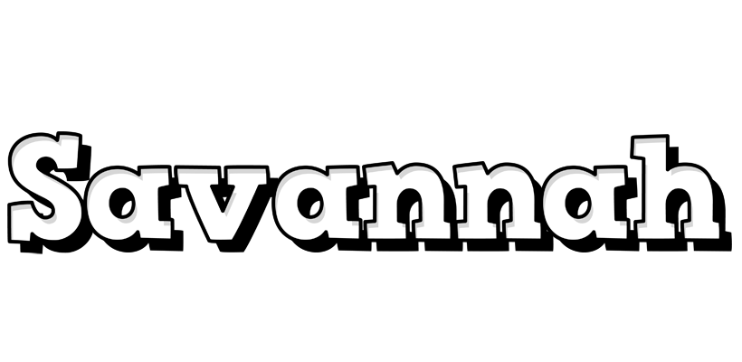 Savannah snowing logo