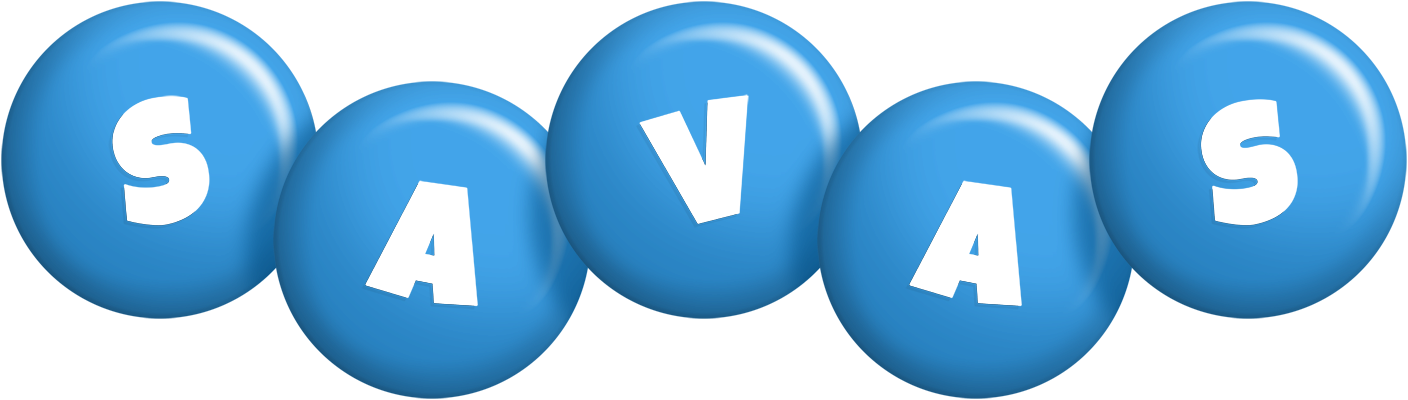 Savas candy-blue logo