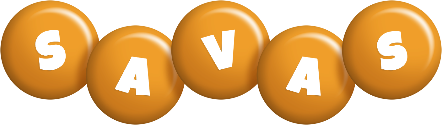 Savas candy-orange logo
