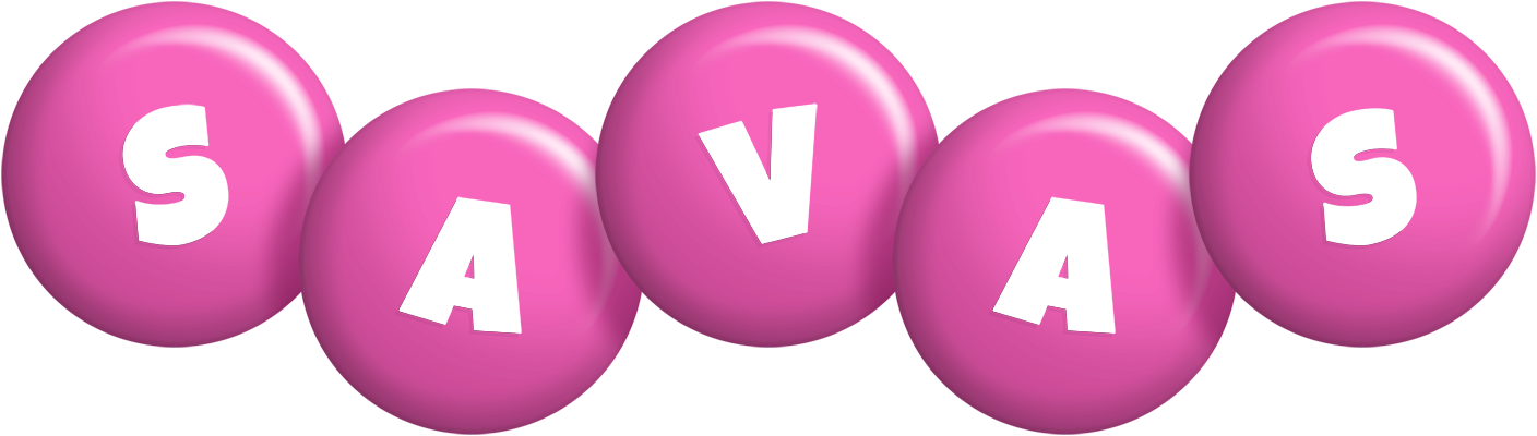 Savas candy-pink logo