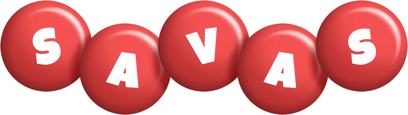 Savas candy-red logo