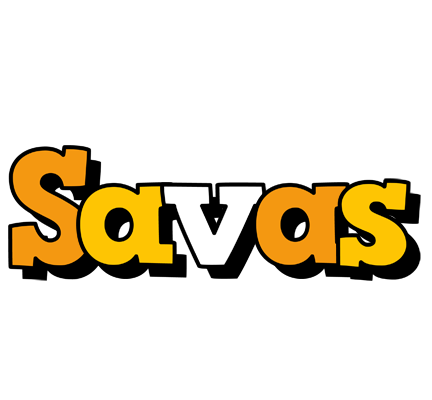 Savas cartoon logo