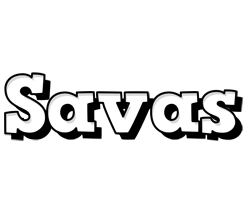 Savas snowing logo