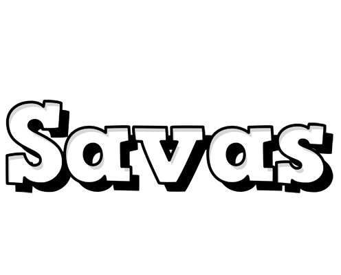 Savas snowing logo