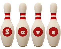 Save bowling-pin logo