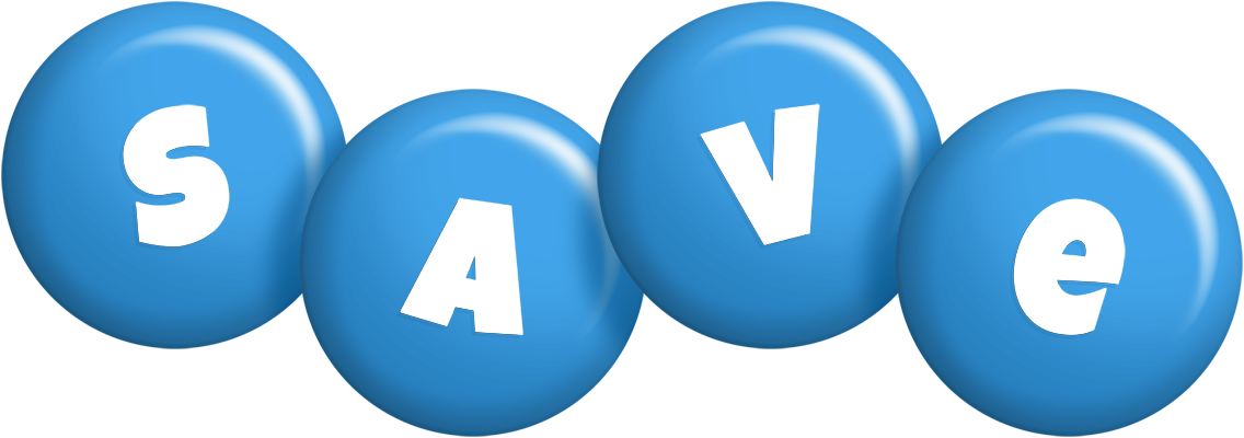 Save candy-blue logo