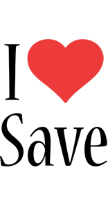 Save i-love logo