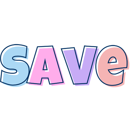 Save pastel logo