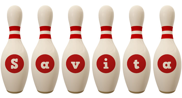 Savita bowling-pin logo