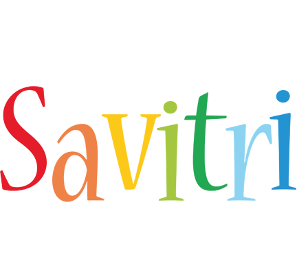 Savitri birthday logo