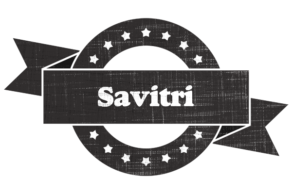 Savitri grunge logo